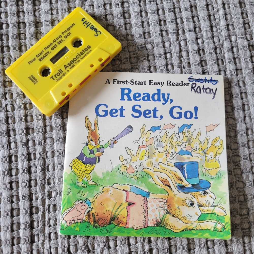 "Ready, Get Set, Go!" book by Sharon Peters with audio cassette
